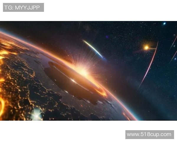 未来赛场燃爆星河的足球球星科幻梦幻壁纸设计